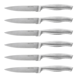 Set De 6 Cuchillos Para Carne Profesionales