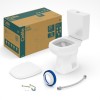 Inodoro C/ Cisterna Y Tapa Kit City Blanco Celite
