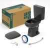 Inodoro C/ Cisterna Y Tapa Kit City Blanco Celite